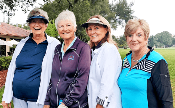 Back 9 winners Auralie Citrigno, Marky Olsen, Carol Zaccho and Carleen Corsello.