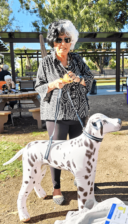 Cruella (Joanne Bennet) and Spot.v