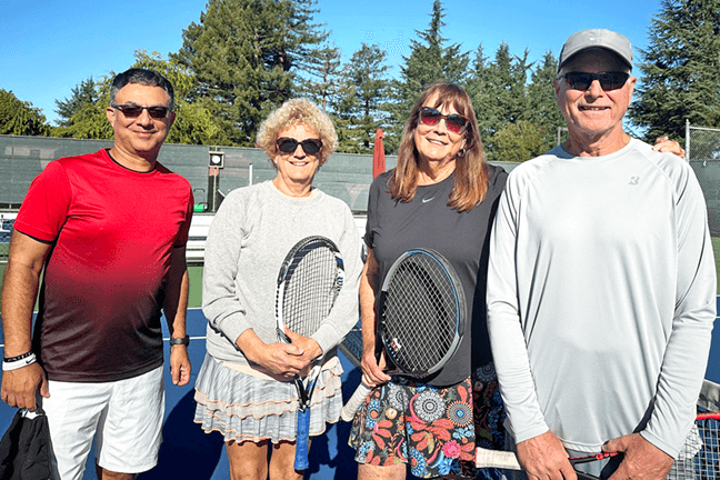 Mixed A final team (left to right): Amit Seth, Peggy Seidel, Phyllis Seeger, Steve Olson.