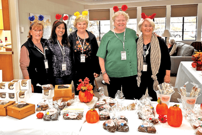 Susan Sunzeri, Swati Mohari, Linda Planting, Suzanne Ferris and Ciel Duke at the successful Bake Sale.