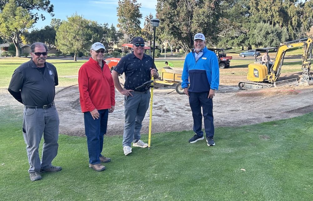 Golf Pro Scott Steele with Bunker project design team