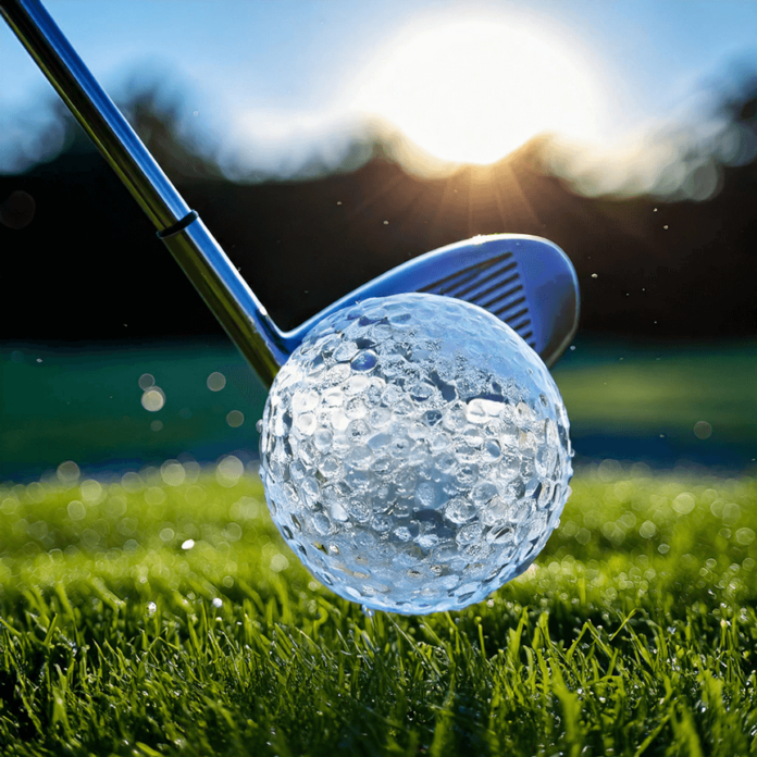 Golf Ball made of ice