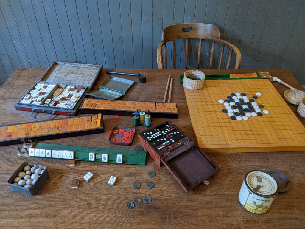 A game table from Angel Island