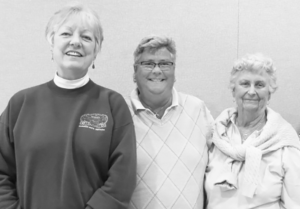 Patti Hayes with her mom, Lois, and Paulette Wrightson.