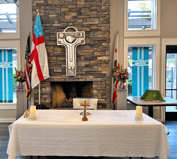 Last altar for the Episcopal Chapel at Montgomery Center.