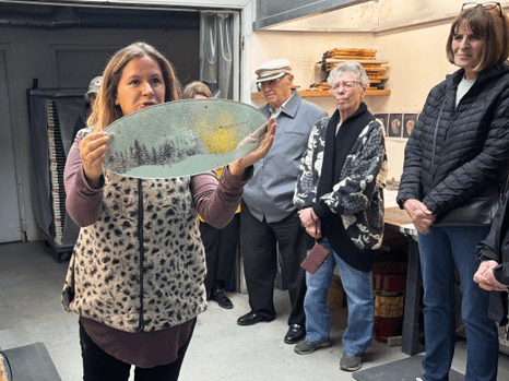 Local Tours Group explores Annieglass Factory