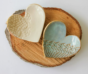 Ceramic hearts