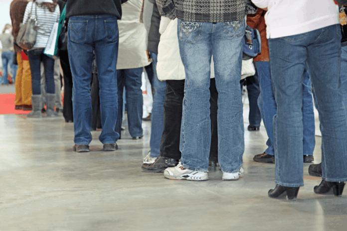 Line of people