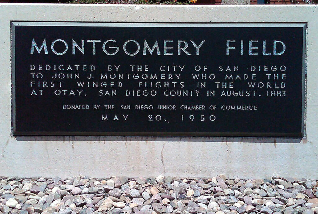 Montgomery sign at San Diego airport