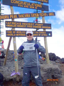 David Cook on Kilimanjaro