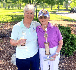 Captain’s trophy winners Bonnie Evans and Teddy Morse.