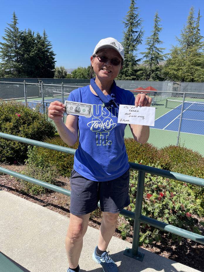 MVP Linda Wong with her “$10,000” prize.