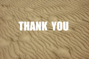 Thank You dunes background